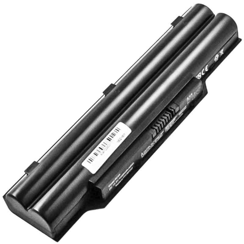 Fujitsu Notebookakku (6 Zellen, 4400 mAh), Notebook Akku, Schwarz