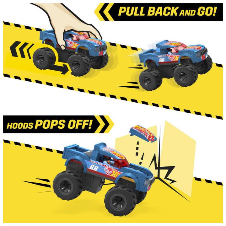 Image du produit Mega Monster Truck Race Ace Chocs et Fracas Hot Wheels®