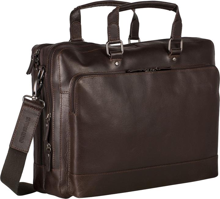 Immagine prodotto Leonhard Heyden Dakota - cartella zip marrone, 2 scomparti