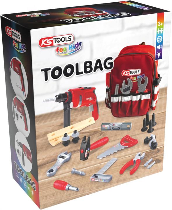 Actual product image KS Tools Tool set with backpack for children