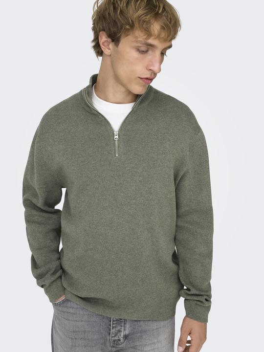 Produktbild Only & Sons Onsting Life Reg Half Zip Knit Noos (S)