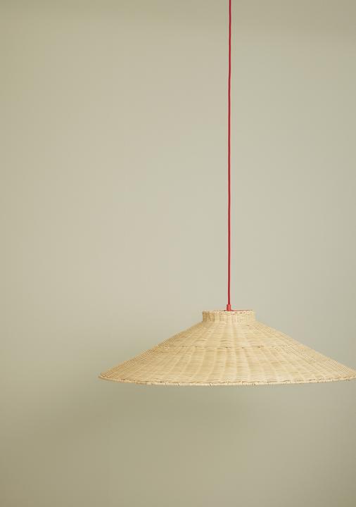 Image du produit Hübsch Pendentif Chand Trapèze Naturel (E27)