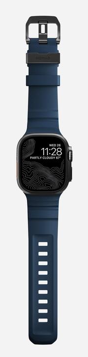 Actual product image Nomad Rocky Point Band 42/44/45mm Atlantic (42 mm, Fluoroplastic, Leather, Plastic, Rubber, Titanium, Tyres)