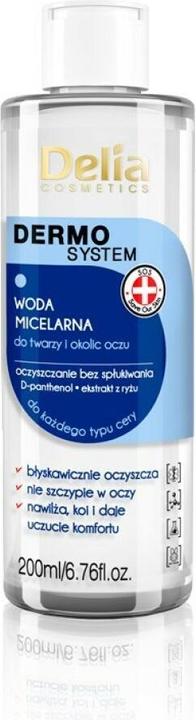 Image du produit Delia Cosmetics Delia Dermo System Eau Micellaire Pour Visage et Yeux 200Ml (Lotion nettoyante, 200 ml)