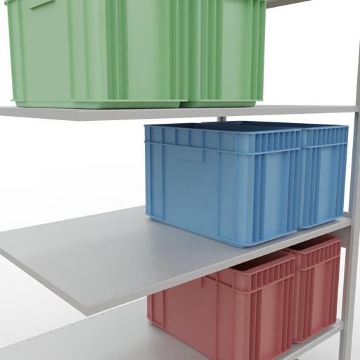 Actual product image Schulte Lagertechnik MULTIplus150 boltless bay system with length ledger