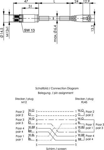 Produktbild Telegärtner 100017240 (PiMF, CAT6a, 2 m)