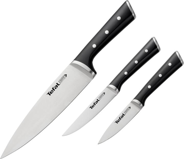 Produktbild Tefal Ingenio Ice Force 3er Set Koch-, Universal-, Schälmesser (20 cm)