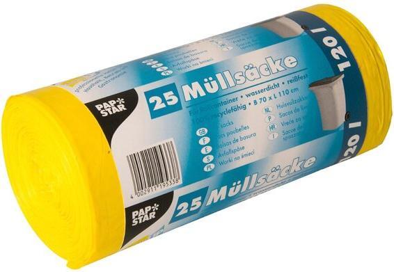 Produktbild Papstar Müllsäcke (25 x, 120 l)