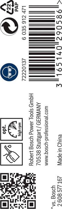 Immagine prodotto Bosch Professional Zubehör Punta PRO Metal HSS-G, 3,5 x 39 x 70 mm (3,5 mm)