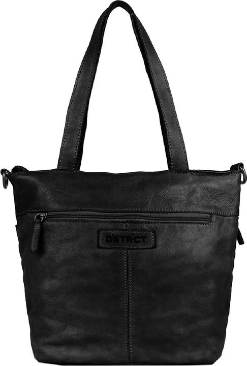 DSTRCT Large Umhängetasche / Crossbody -Tasche - Damen - Leder - Harrington Road - Schwarz