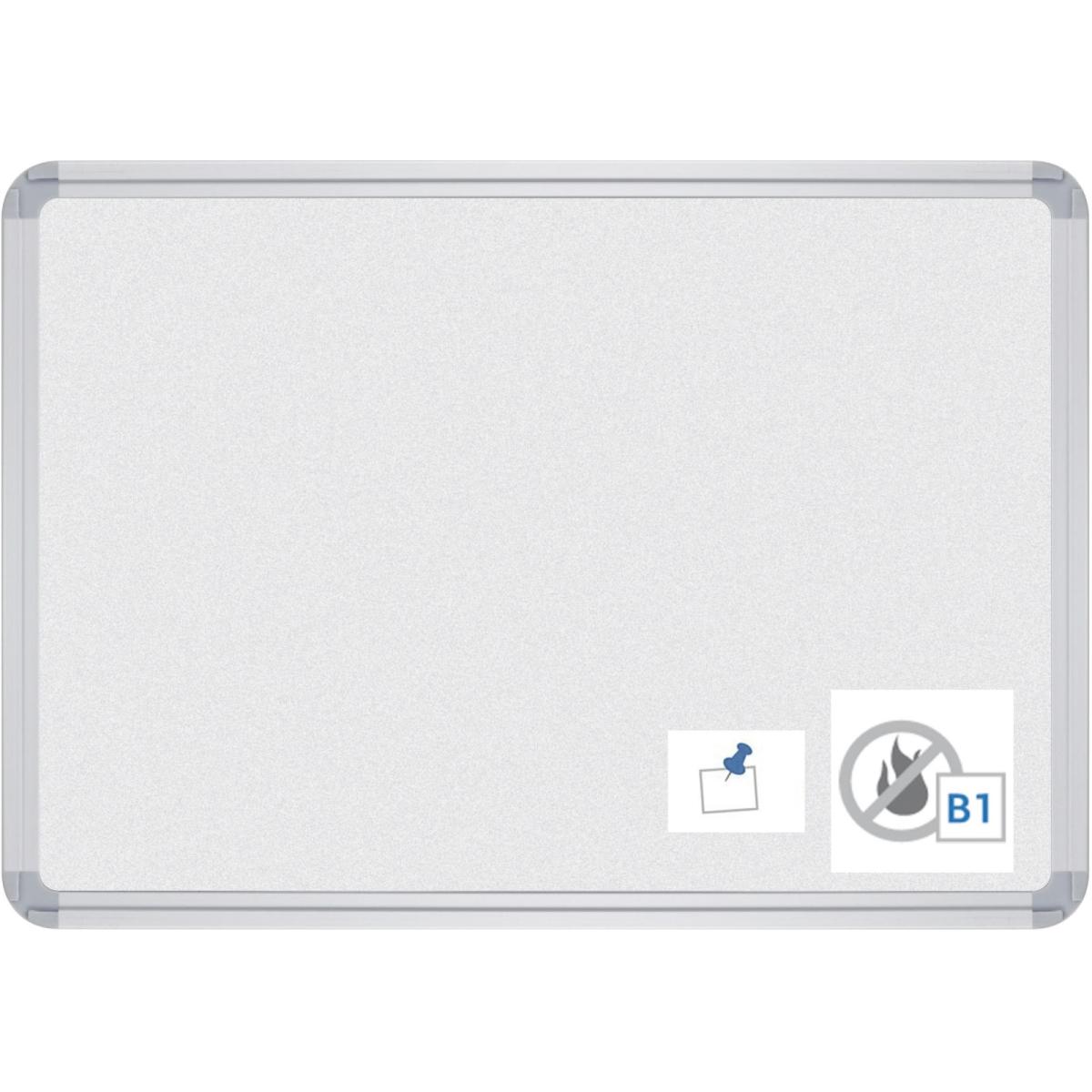 Ultradex, Pinnwand, Pinntafel Filz schwer entflammbar B1500xH1200xT22mm grau (Pinnwand)
