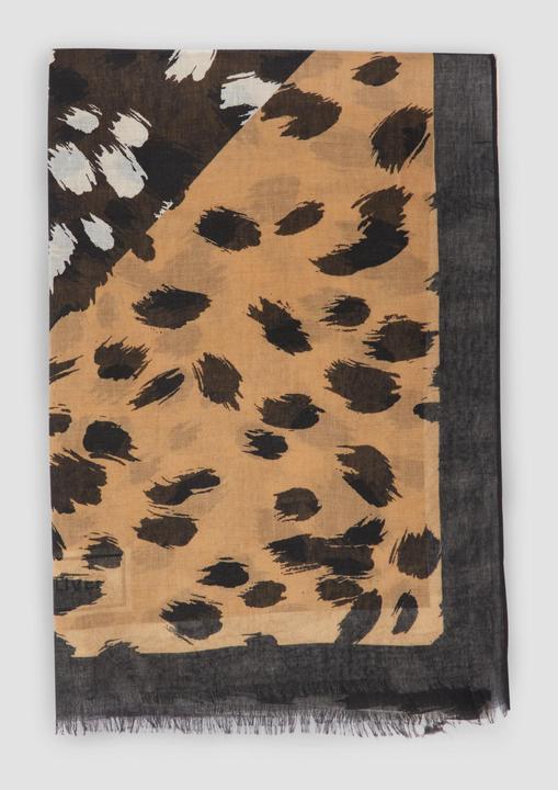 Image du produit s.Oliver Tuch Schal mit abstraktem Leo-Muster