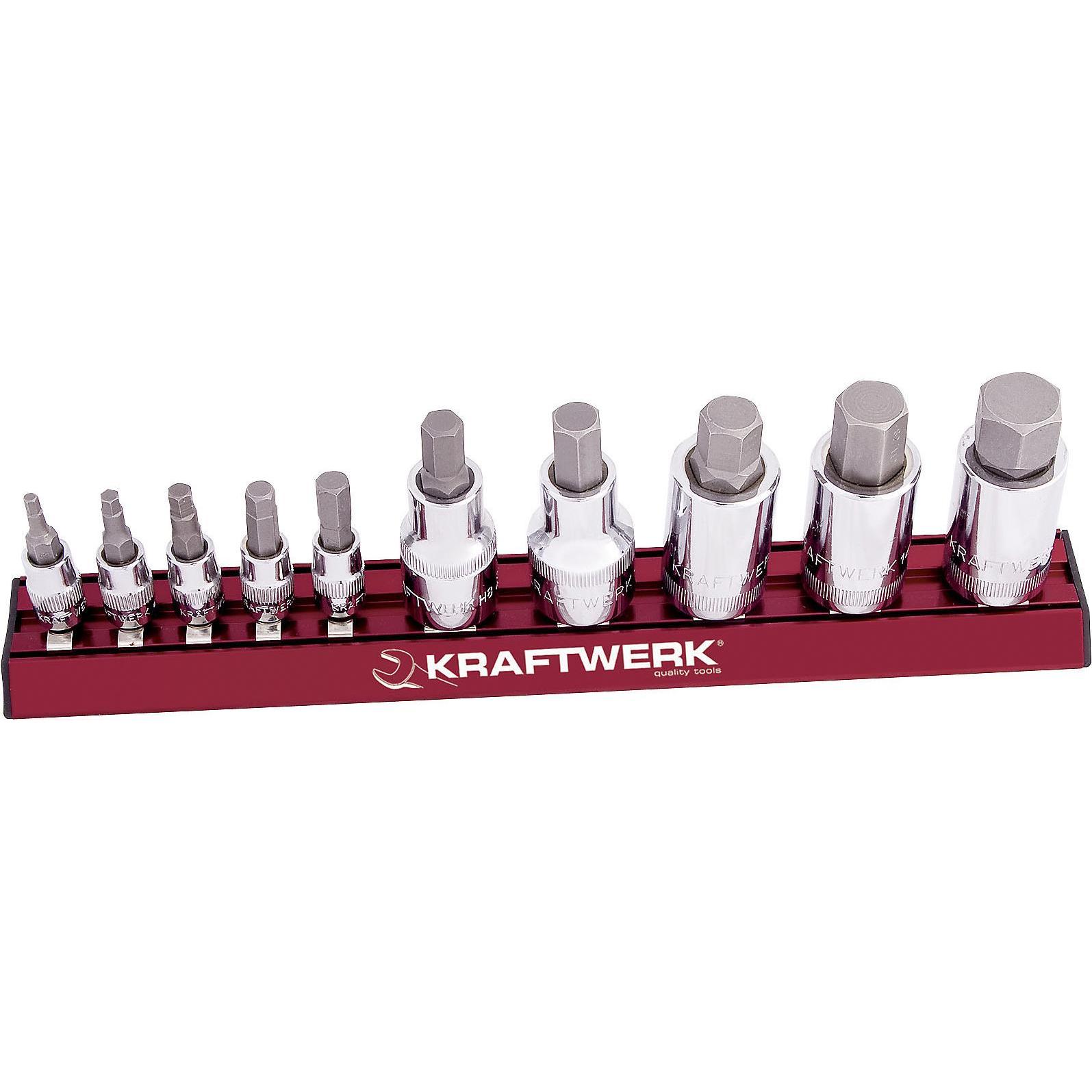Kraftwerk, Steckschlüssel + Stecknuss, InSechsk-Bit-Stecknuss-Satz Magalu (1/4", 1/2")