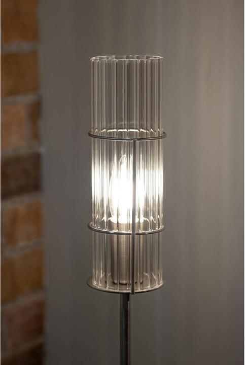 Image du produit Markslöjd Lampe de table Tubo 1L, E14, 65 cm, nickel (E14)