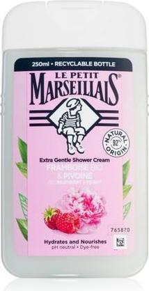 Produktbild Le Petit Marseillais Extra Gentle Shower Cream Organic Raspberry & Peony - Moisturizing and (250 ml)
