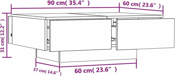 Actual product image vidaXL Zaira (90 x 60 x 31 cm)