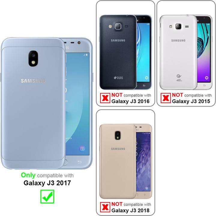 Actual product image Cadorabo Case for Samsung Galaxy J3 2017 in TPU with camera protection LM130 Style (Samsung Galaxy J3 2017 (US version))