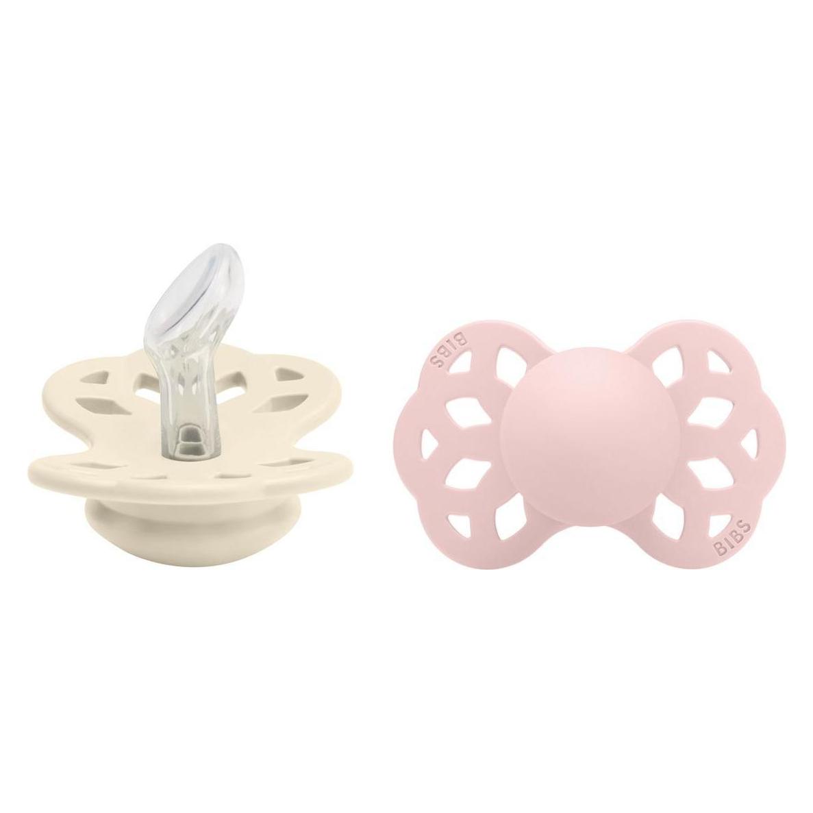 Bibs Infinity Schnuller (anatomisch), Ivory & Blossom