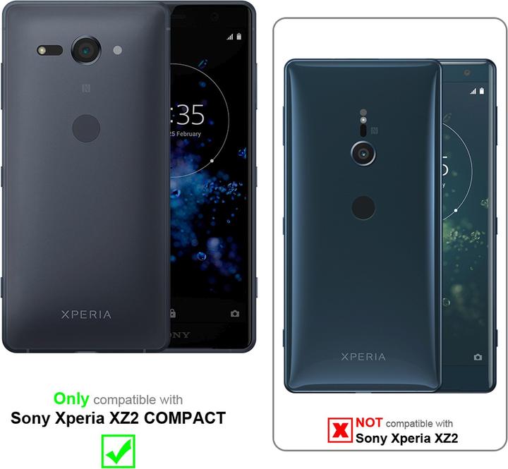 Actual product image Cadorabo Bumper TPU Matt Metallic (Sony Xperia XZ2 Compact)