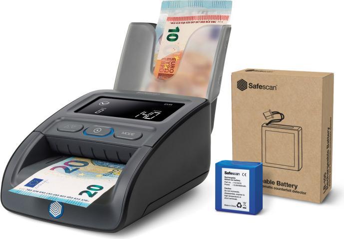 Actual product image Safescan 155-S Complete SET money tester battery & stacker (Bill validator)