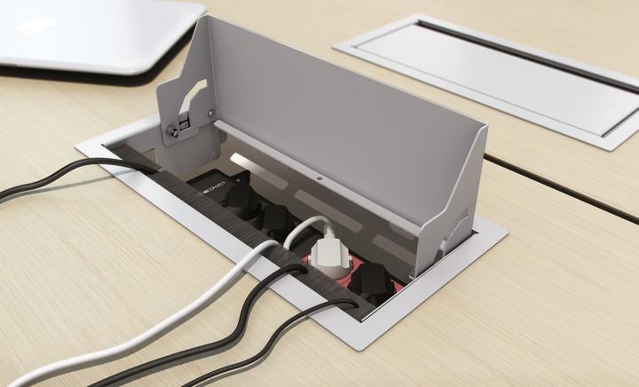 Image du produit IB Connect Multiprise Cubo 4x T13, USB A+C, Blanc (4 x, Type 13, USB)