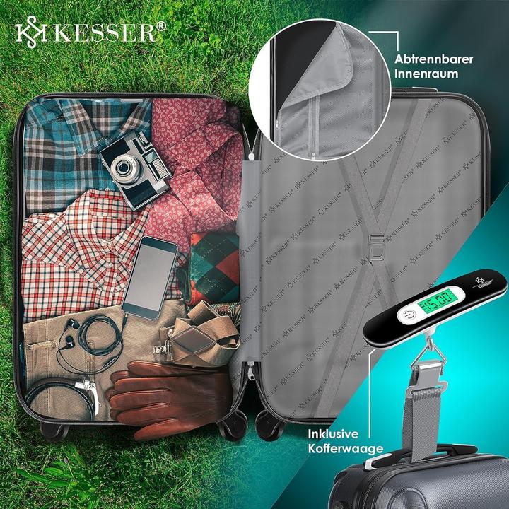 Actual product image Kesser Hartschalen-Reisekoffer-Set mit Kofferwaage (120 l)