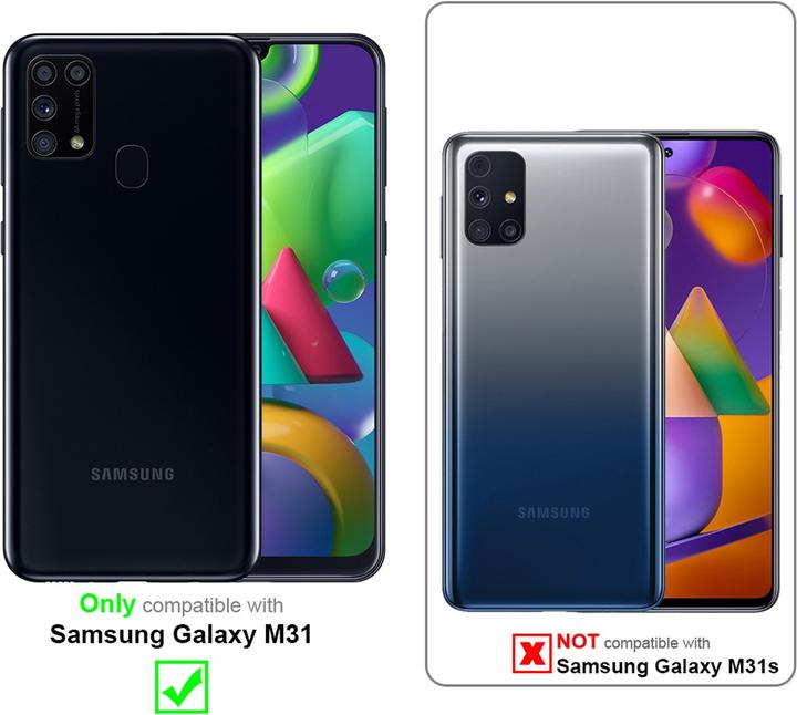 Actual product image Cadorabo Case for Samsung Galaxy M31 in TPU with camera protection LM130 Style (Samsung Galaxy M31)