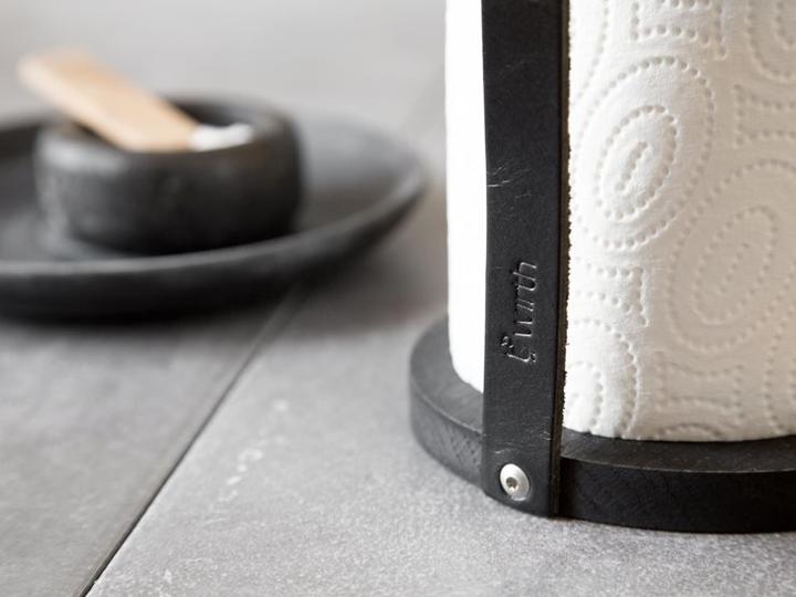 Immagine prodotto Piffany Copenhagen byWirth Hands On Table Portasciugamani in pelle, metallo, quercia marrone, legno