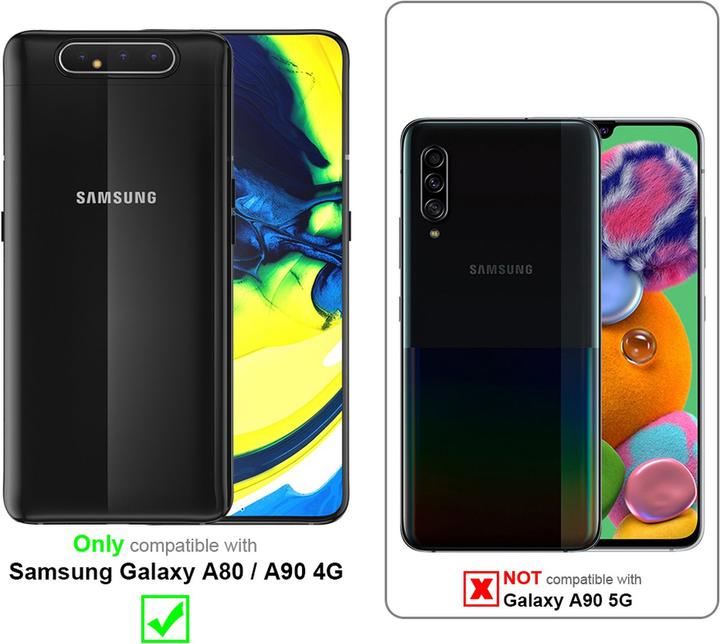 Image du produit Cadorabo Fullcover écran de protection en verre pour Samsung Galaxy A80 / A90 4G Retail Packaging (1 pcs, Samsung Galaxy A80)