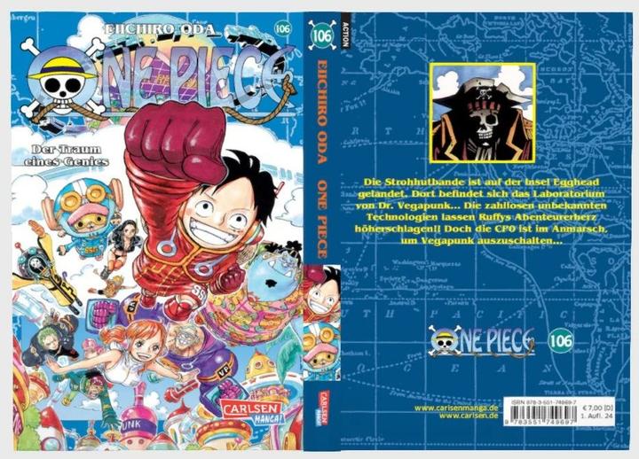 Immagine prodotto One Piece 106 (Tedesco, Eiichiro Oda, Antje Bockel, 2024)