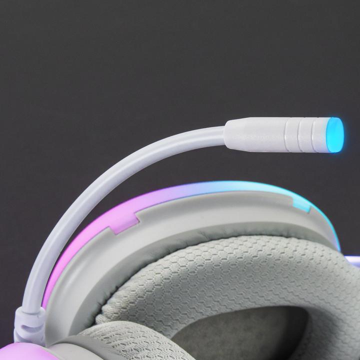 Actual product image Mars Gaming MHGLOWP Headphones & Headset Wired Headband USB Type-A Pink (Cable)