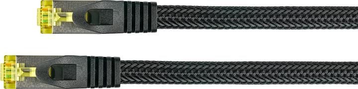 Actual product image Python ® Series RJ45 patch cable withCat.7 raw cable, snap-in nose protection (RNS®) and nylon braiding (S/FTP, CAT7, 25 m)