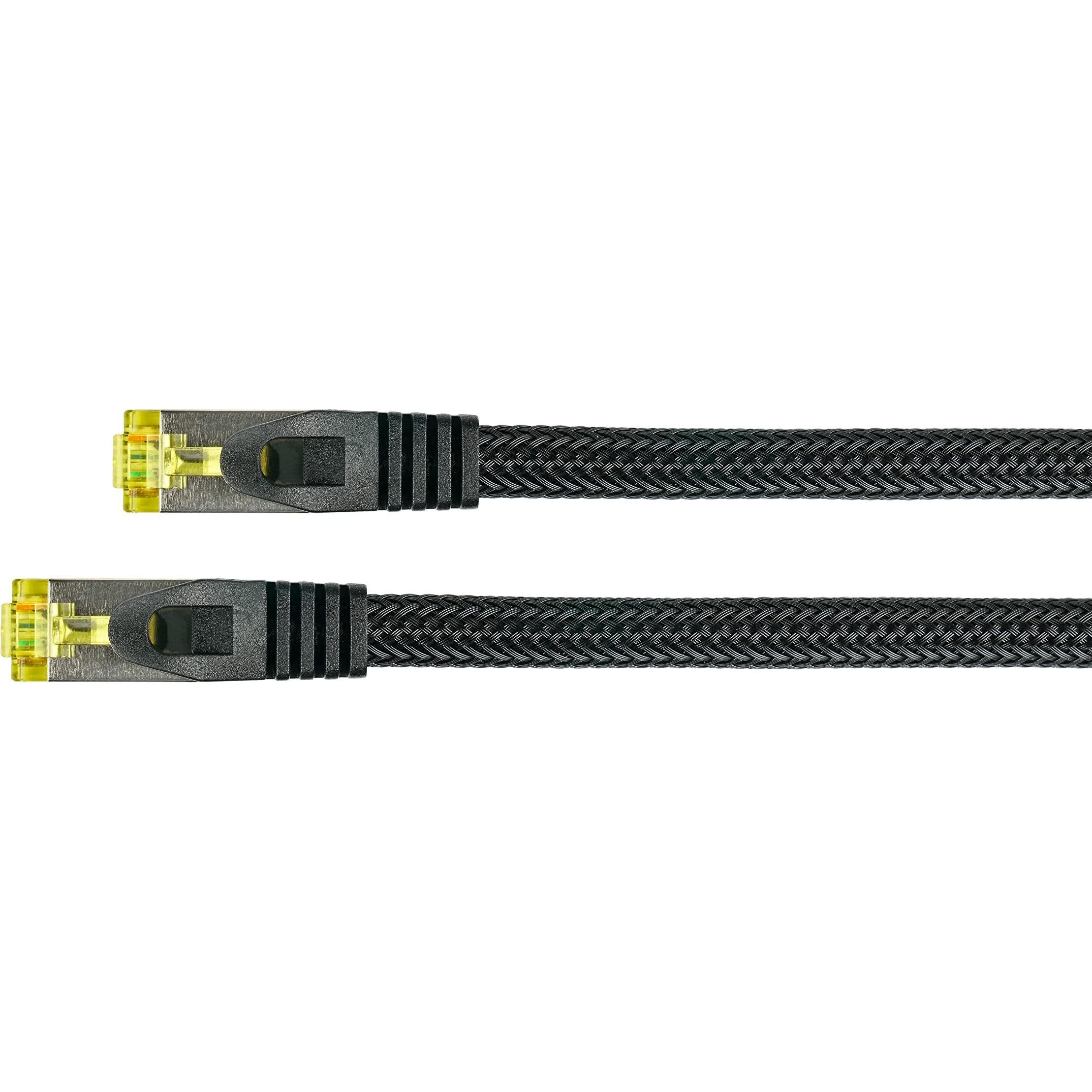 Thumbnail - Python Series RJ45 Patchkabel mitCat.7 Rohkabel, Rastnasenschutz (RNS) und Nylongeflecht, S/FTP, PiMF, h (S/FTP, CAT7, ...