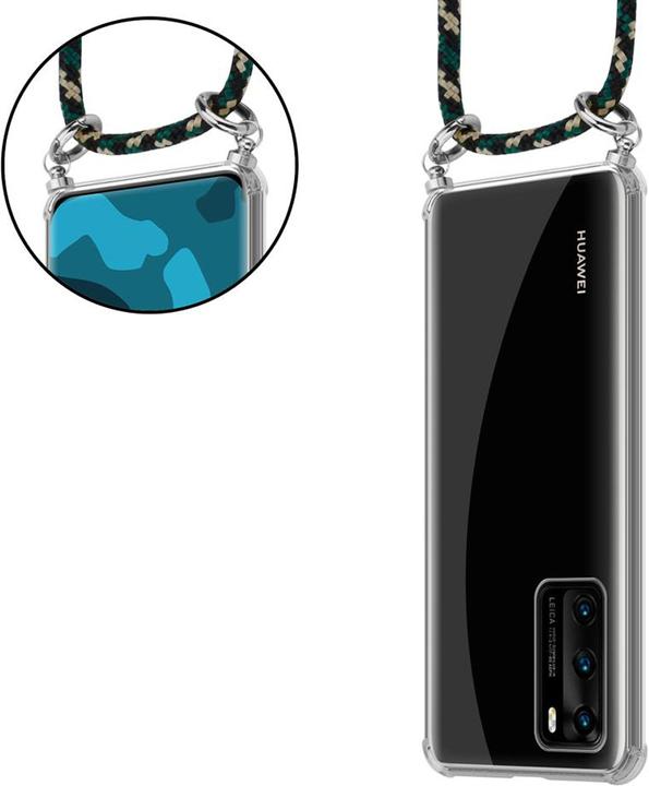 Actual product image Cadorabo Necklace Case TPU Handy Kette SILBER