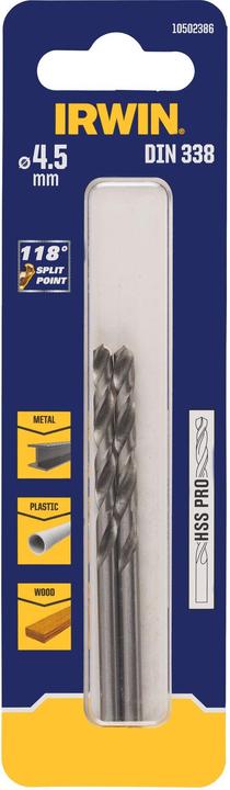 Produktbild Irwin Metallbohrer (4.5 Millimeter)