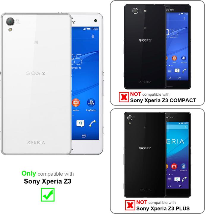 Actual product image Cadorabo Bumper TPU Frosted (Sony Xperia Z3)