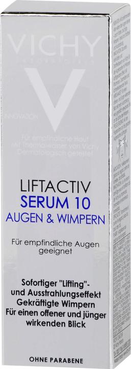 Image du produit Vichy Sérum liftant 10 Yeux & Cils (Soin des yeux Sérum, 15 ml, Jour + nuit)