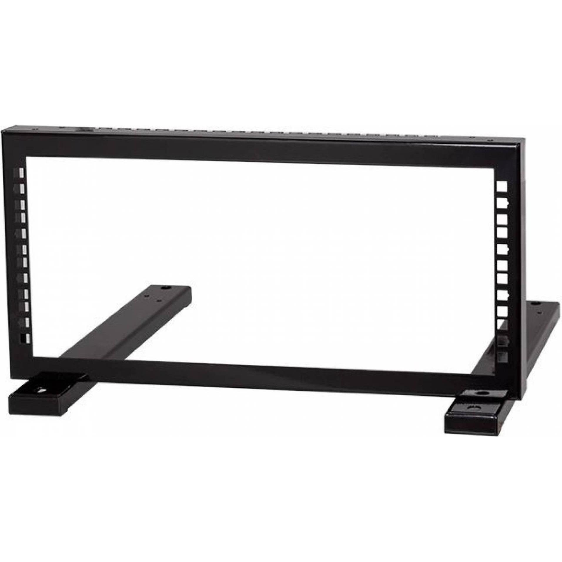 Stalflex Supporto rack 19" 4U nero STR19-4U-B (Rack da 19 pollici), Armadio rack, Nero