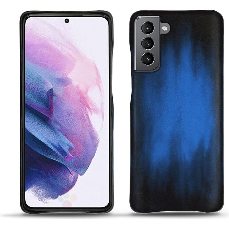 Noreve Lederschutzhülle (Samsung Galaxy S21), Smartphone Hülle, Blau
