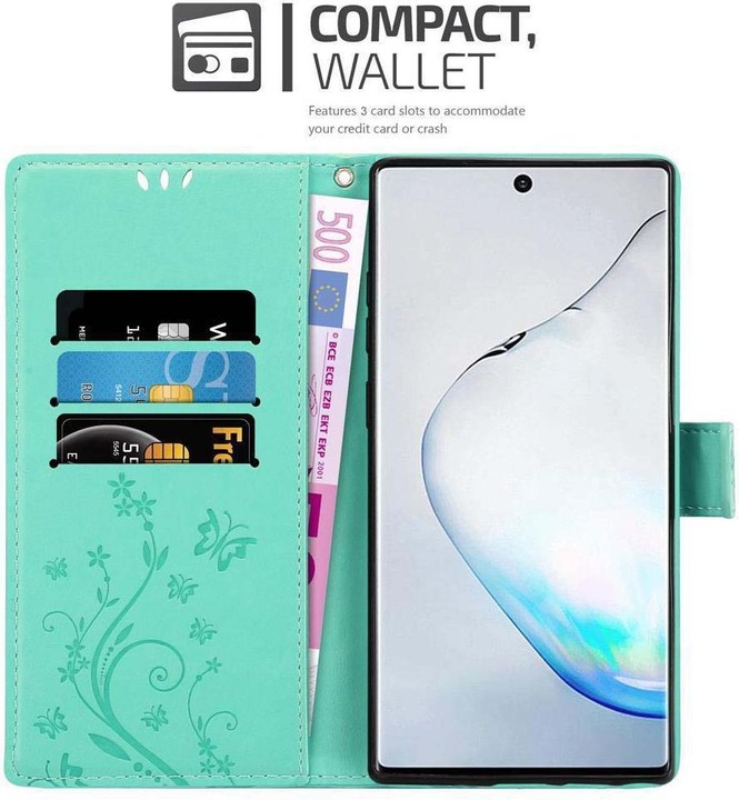 Actual product image Cadorabo Flower Book cover (Samsung Galaxy Note 10)