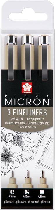 Sakura Pigma Micron (Schwarz, 3 x)