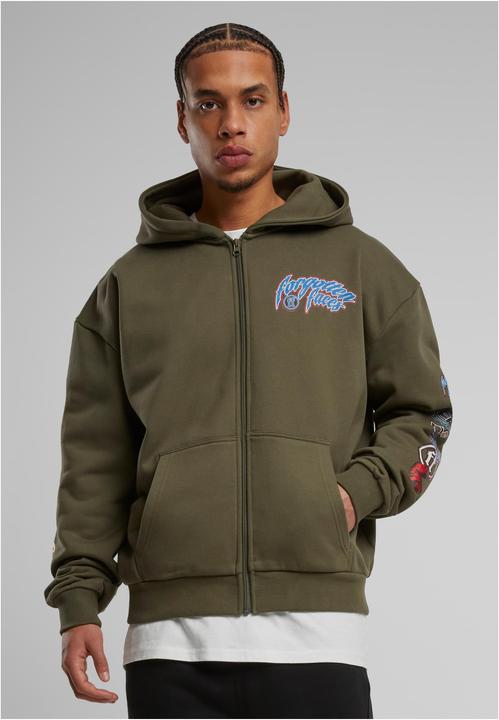 Produktbild Forgotten Faces Courage Defines Oversize Zip Hoody olive XL (XL)