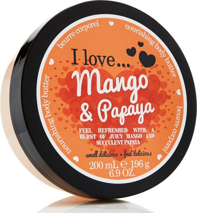 Image du produit I Love... Beurre pour le corps à la mangue et à la papaye 200 ml (Beurre corporel, 200 ml)