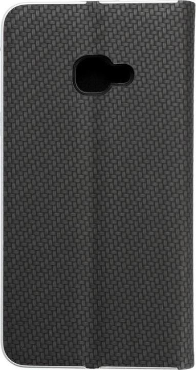 Productafbeelding Forcell Book case OEM LUNA Book Carbon for SAMSUNG Xcover 4 black (Samsung Galaxy Xcover 4)