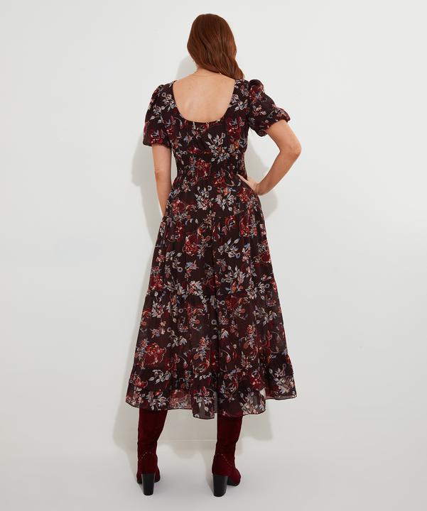 Produktbild Joe Browns Dark Floral Elasticated Maxi Dress (36)
