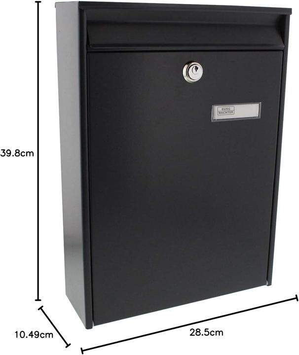 Image du produit Burg Wächter Leipzig 777 ANT Boîte aux lettres tôle d'acier anthracite (Leipzig 777 ANT)