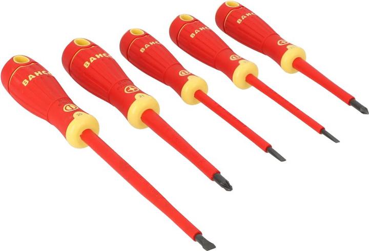 Produktbild Bahco 5pcs Insulated Scd Set Slot/Pz (Pozidriv-Kreuzschlitz (PZ))