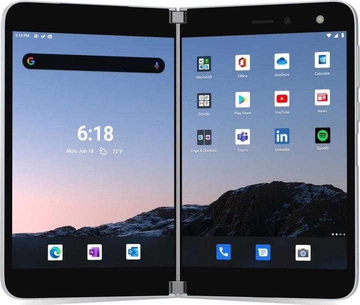 Produktbild Microsoft Surface Duo Qualcomm Snapdragon 855 5.6inch 6GB 128GB LTE Android 10 Projekt MSD (P) (128 GB, Glacier, 5.60", Dual SIM)