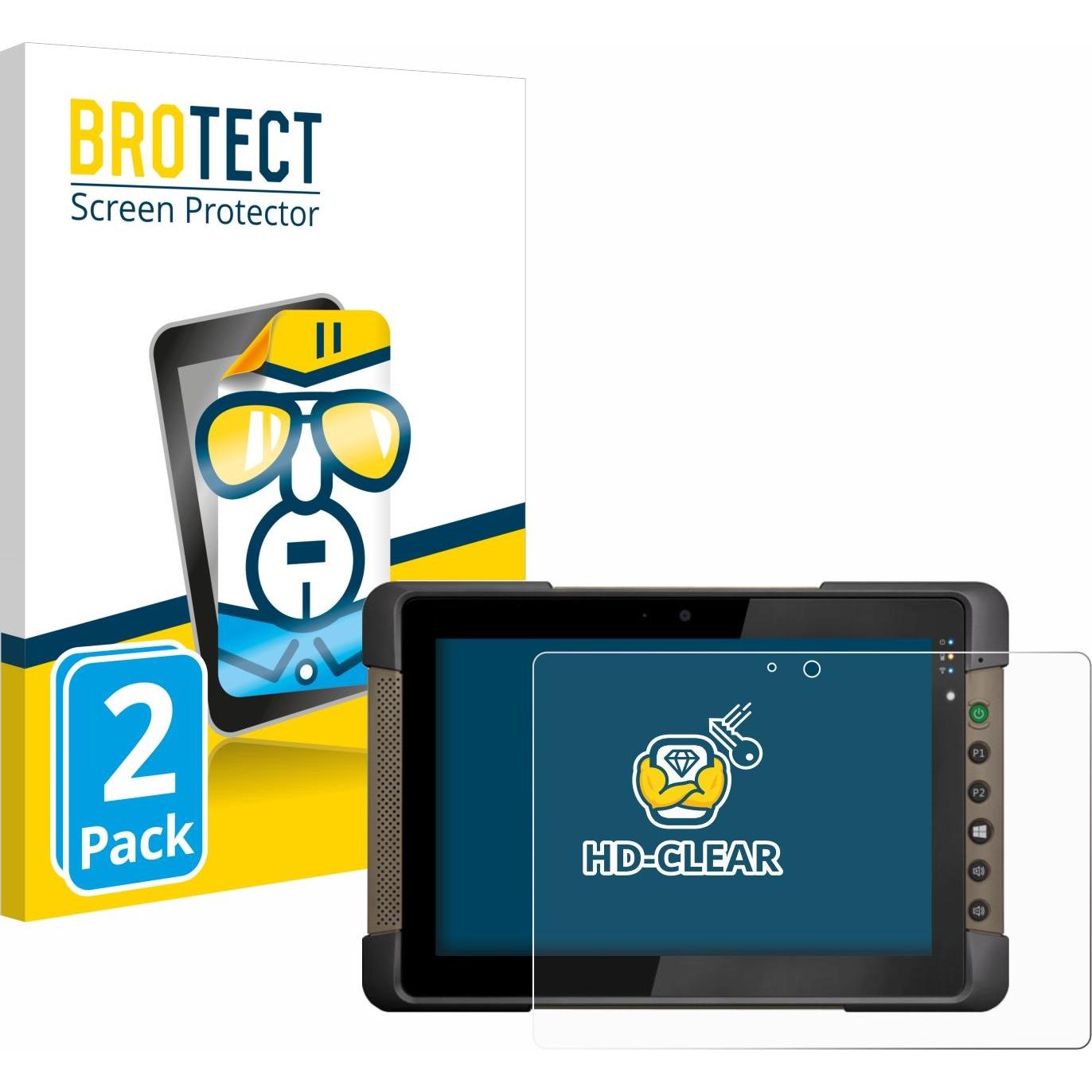 BROTECT Schutzfolie Displayschutz Klar (2 Stück, T800), Tablet Schutzfolie