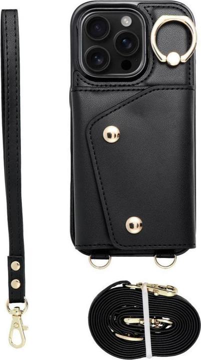 Produktbild OEM Other goods Wallet Case WONDER for IPHONE 16 PRO MAX black (Apple iPhone 16 Pro Max)